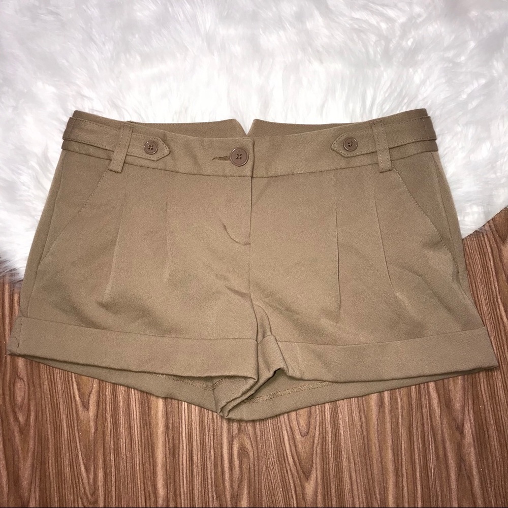 Tan Dress Shorts From Express Size 2